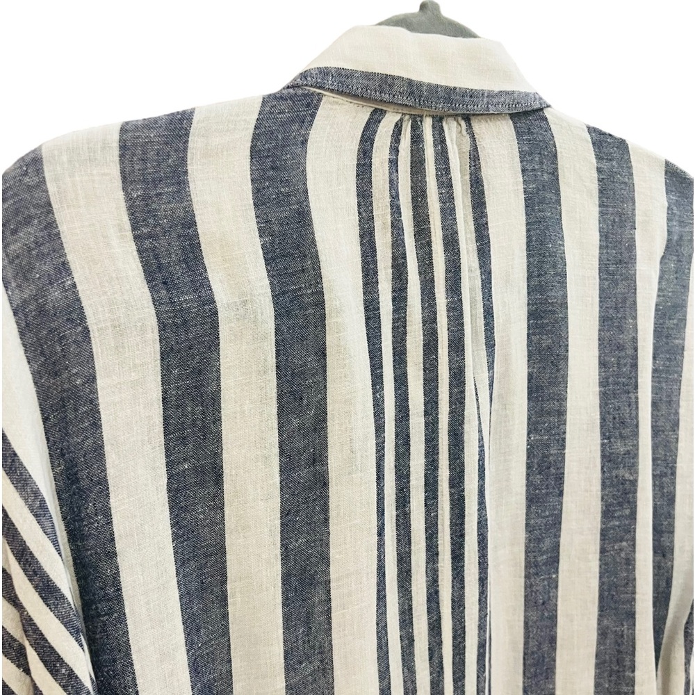 Rails Alyssa Bay Stripe Top Buttons Down Linen Sh… - image 6